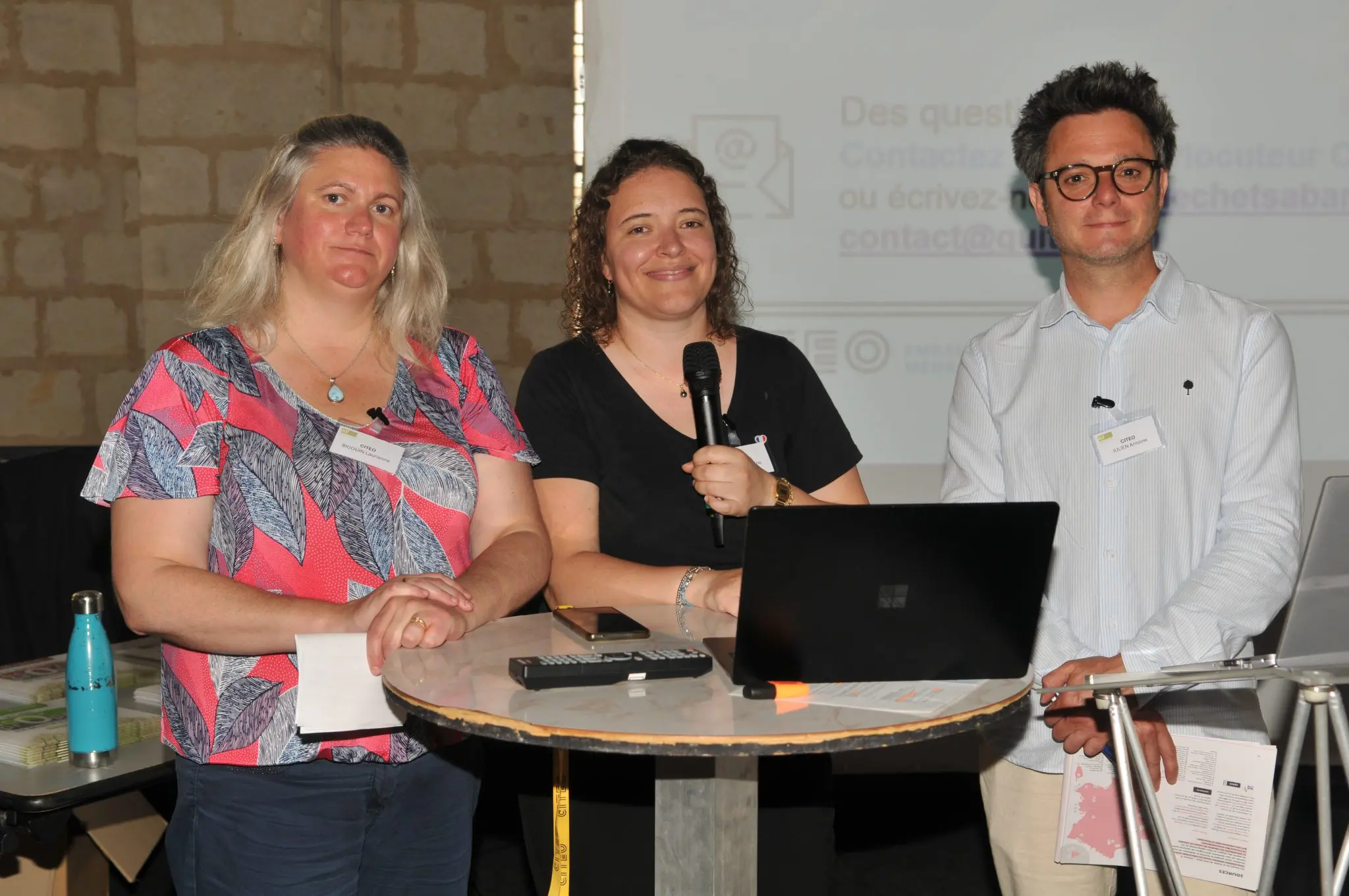 Photo de Antoine Julien, Géraldine Guiot et Lauriane Bigouin